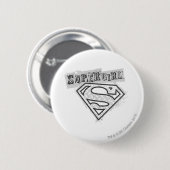 Supergirl Logo 1 Ronde Button 5,7 Cm (Voorkant /achterkant)