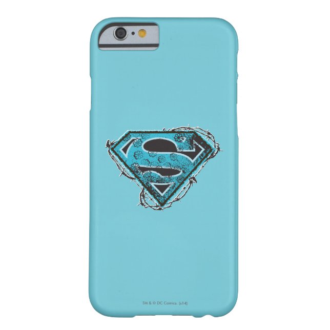 Supergirl Logo Barbed Wire en Flowers Case-Mate iPhone Case (Achterkant)