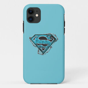 Supergirl Logo Barbed Wire en Flowers iPhone 11 Hoesje