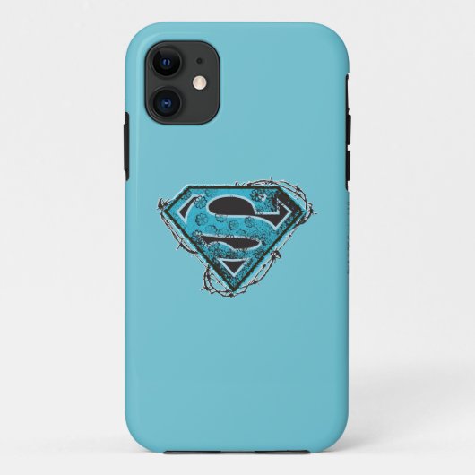 Supergirl Logo Barbed Wire en Flowers Case-Mate iPhone Case (Achterkant)