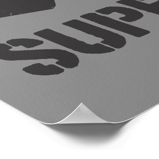 Supergirl Logo Black Flaming Guiters Poster (Hoek)