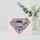 Supergirl Logo Collage Briefkaart (Staand voorkant)