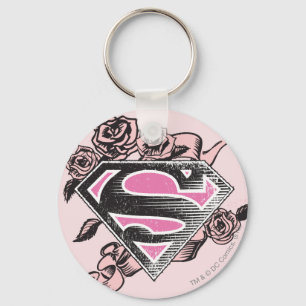 Supergirl Logo met Rozen Sleutelhanger