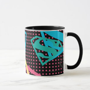 Supergirl Logo Pattern & Polka Dots Mok