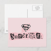 Supergirl Logo Ransom Note Briefkaart (Voorkant / Achterkant)