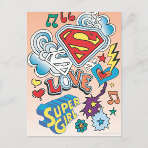 Supergirl Love Briefkaart