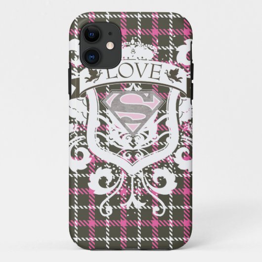 Supergirl Love Crest Case-Mate iPhone Case (Achterkant)