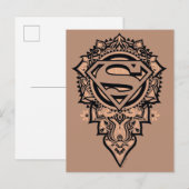 Supergirl Mandala Graphic Briefkaart (Voorkant / Achterkant)