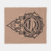 Supergirl Mandala Graphic Fleece Deken (Voorkant (Horizontaal))