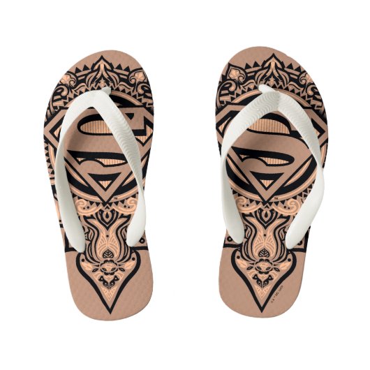 Supergirl Mandala Graphic Kinder Teenslippers (Voetbed)