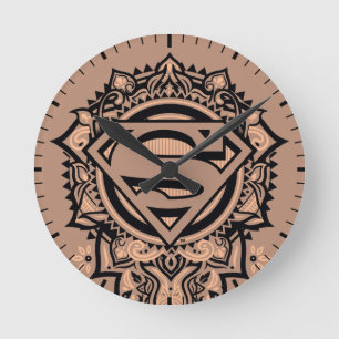 Supergirl Mandala Graphic Ronde Klok