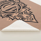 Supergirl Mandala Graphic Sherpa Deken (3/4)