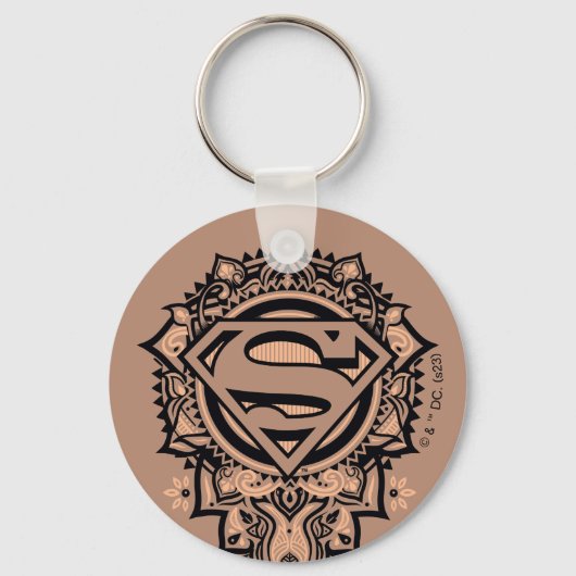 Supergirl Mandala Graphic Sleutelhanger (Voorkant)