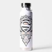Supergirl Mandala Graphic Waterfles (Links)