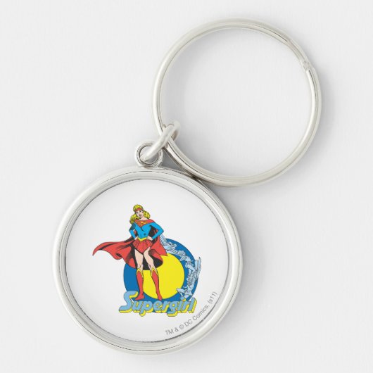 Supergirl met Logo Sleutelhanger (Voorkant)
