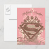 Supergirl Metropolis Ballet Roze Briefkaart (Voorkant / Achterkant)