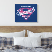 Supergirl Metropolis Sports Athletics Graphic Canvas Afdruk (Insitu (Slaapkamer))