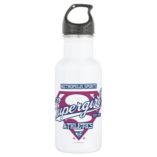 Supergirl Metropolis Sports Athletics Graphic Waterfles (Voorkant)