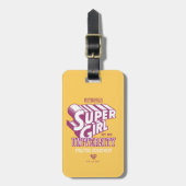 Supergirl Metropolis University Athletics Dept. Bagagelabel (Voorkant verticaal)