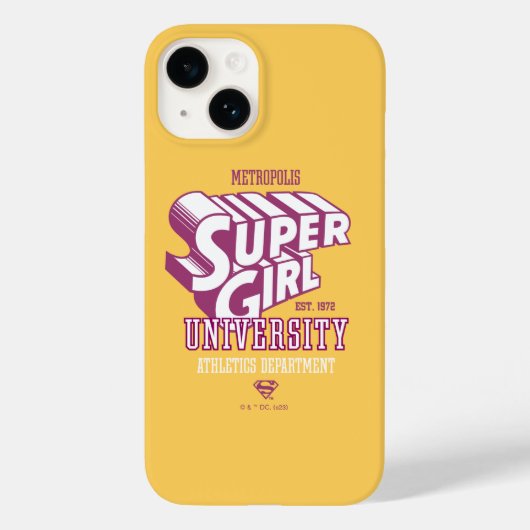 Supergirl Metropolis University Athletics Dept. Case-Mate iPhone Case (Achterkant)