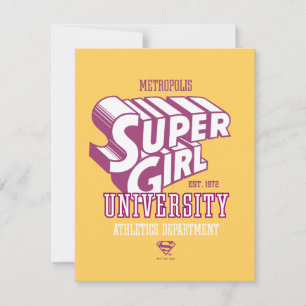 Supergirl Metropolis University Athletics Dept. Notitiekaartje
