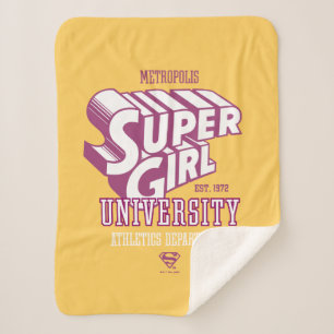 Supergirl Metropolis University Athletics Dept. Sherpa Deken
