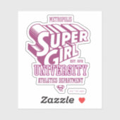 Supergirl Metropolis University Athletics Dept. Sticker (Vel)