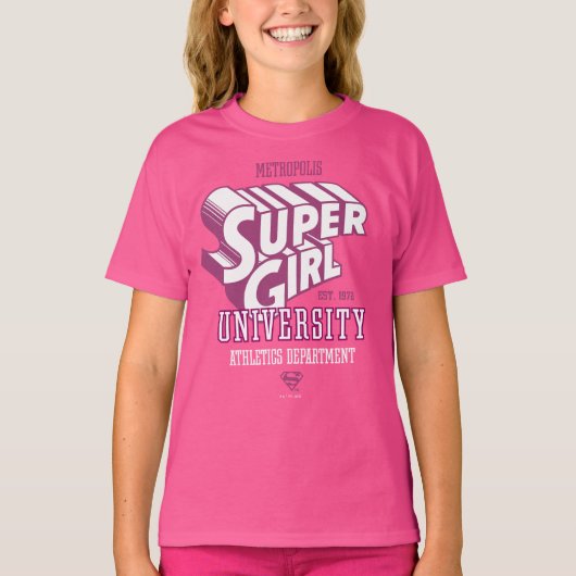 Supergirl Metropolis University Athletics Dept. T-shirt (Voorkant)