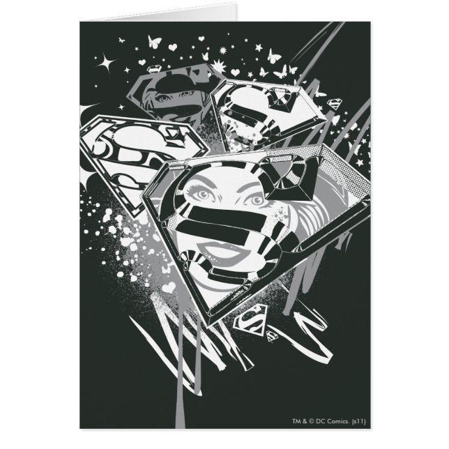 Supergirl noir et blanc (Devant)