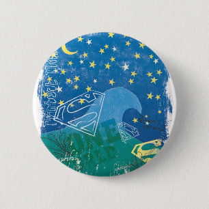Supergirl One World Ronde Button 5,7 Cm