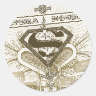 Supergirl Opera House Ronde Sticker