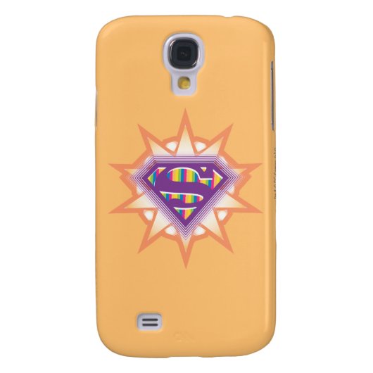 Supergirl Oranje Starburst Case-Mate Samsung Galaxy Hoesje (Achterkant)