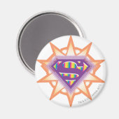 Supergirl Oranje Starburst Magneet (Voorkant / Achterkant)