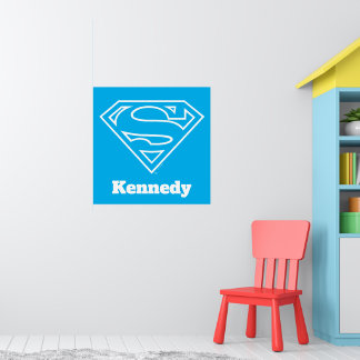 Supergirl Outline S-Shield Poster