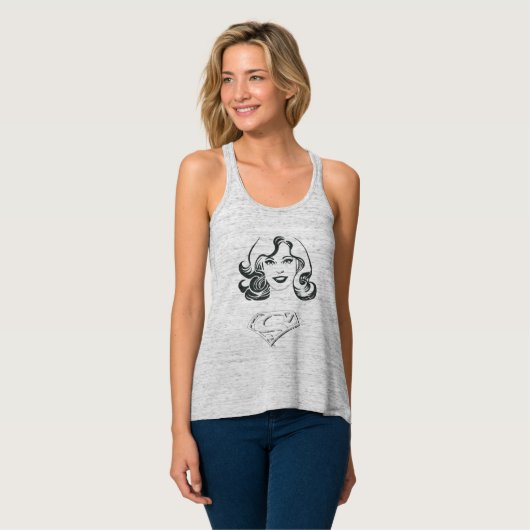 Supergirl-overzicht 1 tanktop (Volledige Voorkant)