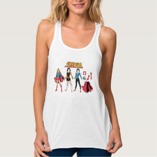 Supergirl papier Doll Grafisch Tanktop