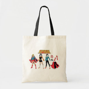 Supergirl papier Doll Grafisch Tote Bag