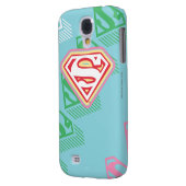 Supergirl Pastel herhaal patroon Case-Mate Samsung Galaxy Hoesje (Achterkant Links)