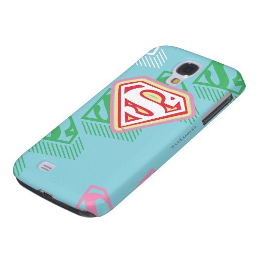 Supergirl Pastel herhaal patroon Case-Mate Samsung Galaxy Hoesje (Onderkant)