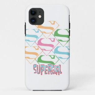 Supergirl Pastel Logo Collage iPhone 11 Hoesje