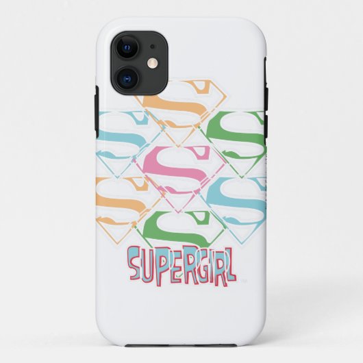 Supergirl Pastel Logo Collage Case-Mate iPhone Case (Achterkant)