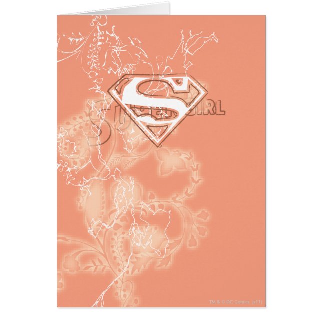 Supergirl Pêche motif floral (Devant)