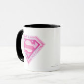 Supergirl Pink Logo Mok (Voorkant links)