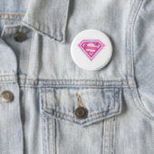 Supergirl Pink Logo Ronde Button 5,7 Cm (In situ)