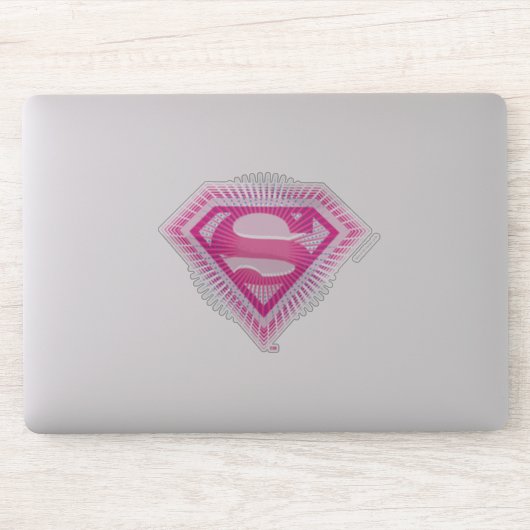 Supergirl Pink Logo Sticker (Computer)