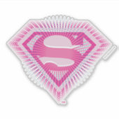 Supergirl Pink Logo Sticker (Voorkant)