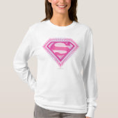 Supergirl Pink Logo T-shirt (Voorkant)
