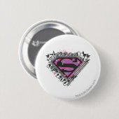 Supergirl Pins Logo Ronde Button 5,7 Cm (Voorkant /achterkant)