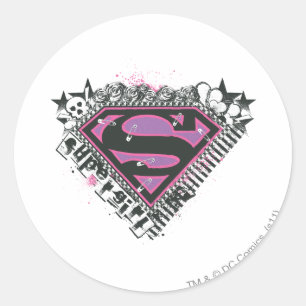 Supergirl Pins Logo Ronde Sticker