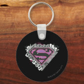 Supergirl Pins Logo Sleutelhanger (Voorkant)